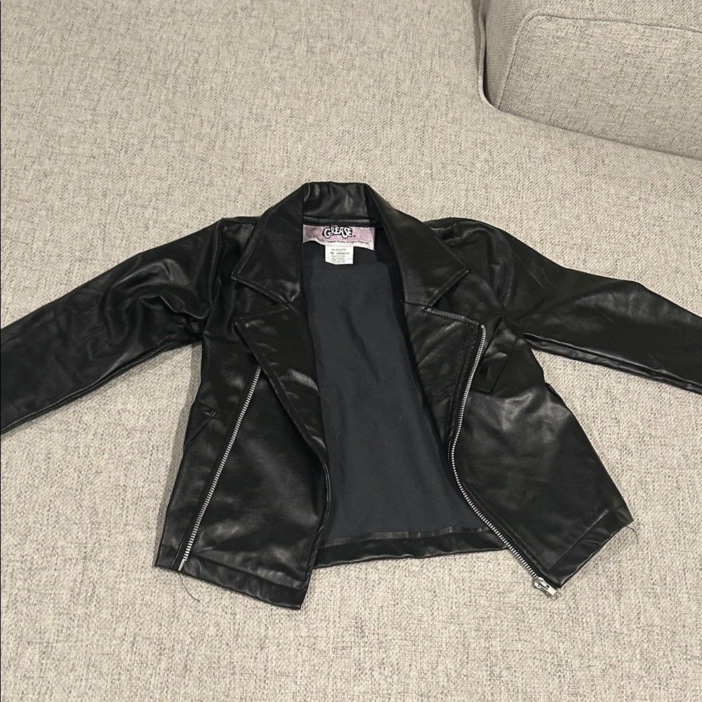 Black Faux Leather Jacket (Toddler/Kids) - Picture 3 of 5